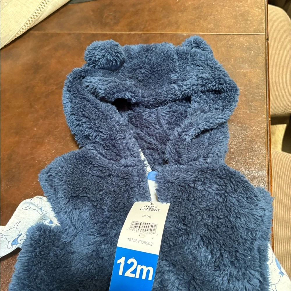 Little Me Navy and Light Blue Kids Matching Set - Picture 3 of 4